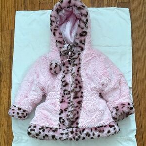 Leopard Print Pink Kids Jacket